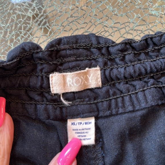 XS ROXY NAVY SHORTS DRAWSTRING & ELASTIC WAIST - Picture 2 of 6